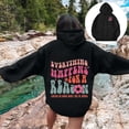 thumbnail image 2 of Hoodies for Women Ladies Sweatshirts Small Hoodies for Women Plain Womens Zipper Front Hoodie Oversized Hoodie Sweatshirt plus Shirt Jacket Ladies Pullover Sweaters Black M, 2 of 3