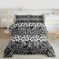 thumbnail image 2 of jejeloiu Abstract Leopard Print Queen Comforter Set,Rustic Farmhouse Bedding Sets,Abstract Fulid Art Bedding Comforter Set For Girl,Microfiber Bedroom Decor Reversible,3 Pieces, 2 of 8