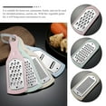 thumbnail image 3 of 3 Sets Household Carrot Grater Slicer Rv Accessories Fruit Vegetable Cutter Handheld Coarse Cheese Pp, 3 of 6