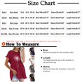 thumbnail image 3 of Blusa superior de lino y algodón con estampado de manga corta y cuello redondo con borlas para mujer Pompotops  hkajfhjk469364, 3 of 5