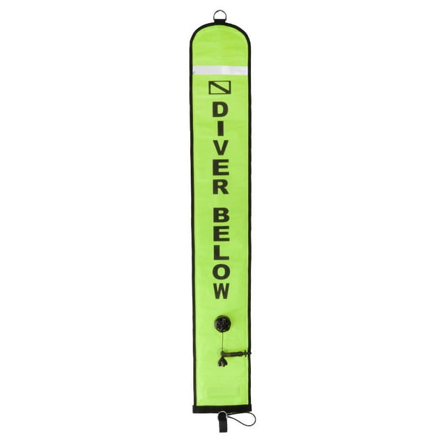 Boya de Superficie de Buceo SMB Safe Float 5' Verde Fluo