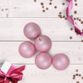 thumbnail image 2 of Northlight Shatterproof Matte Christmas Ball Ornaments 2.5" (60mm) - Bubblegum Pink - 60ct, 2 of 3