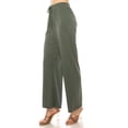 thumbnail image 4 of Women's Ribbed Straight Leg Drawstring Lounge Pants Soft Casual Relaxed Fit, 4 of 7