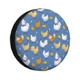 thumbnail image 1 of Fotbe Chicken Family Funda de Llanta de Repuesto con Estampado, Engrosada, Ajuste Universal para Jeep, Remolque, RV, SUV, Camión-14 inch, 1 of 6