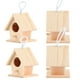 thumbnail image 5 of Casa para pájaros de madera, 4 piezas de madera para exteriores, caja nido para pájaros, casa para pájaros, características líderes de clase, 5 of 8
