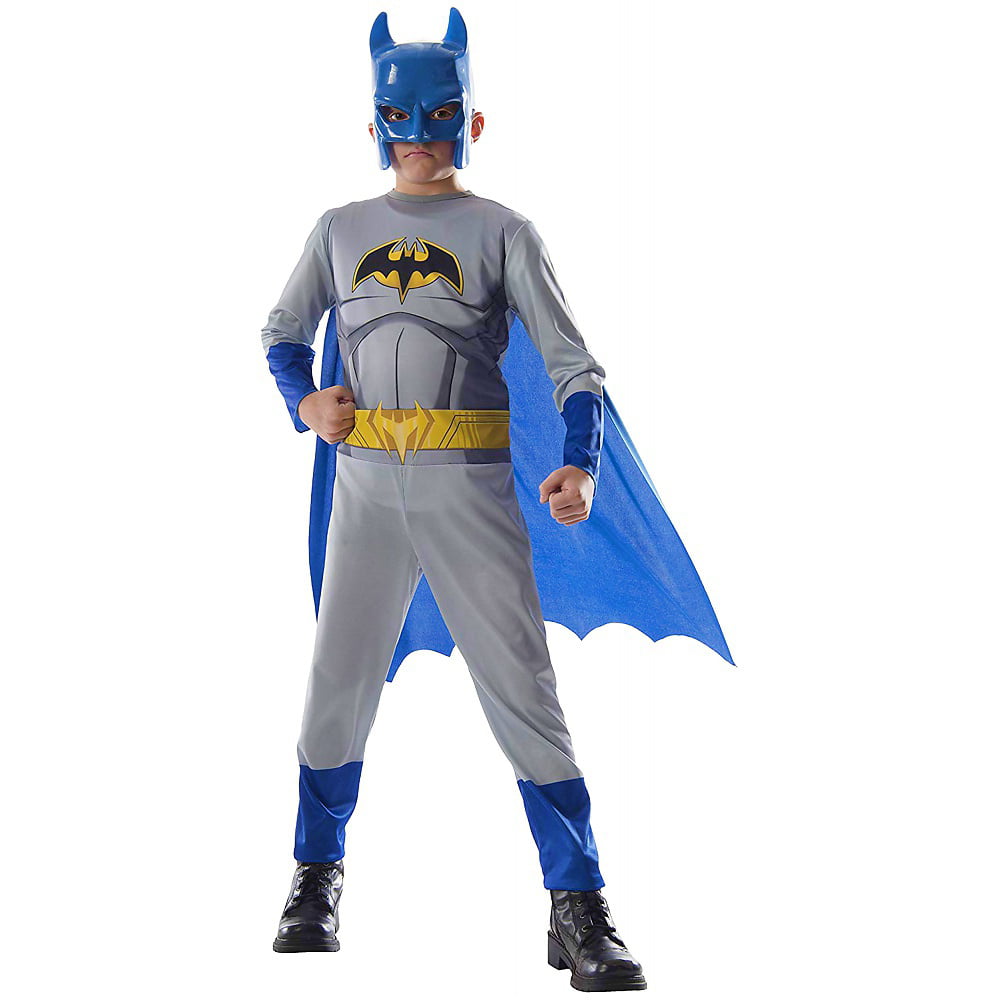 NWT BATMAN DC COMICS Boys Toddler Plush Boot Costume Slippers With Cape Sz 5/6 
