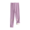 thumbnail image 1 of Leggings Para Niños Medias Para Bebés Otoño Invierno Pantalones Para Niñas Pantalones Elásticos Impreso Cepillado Cálido Leggings Casuales Púrpura Odeerbi LM103-10932, 1 of 3