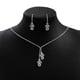 thumbnail image 4 of Delicado conjunto de collar y aretes de clavícula, luces dulces, regalo de lujo, joyería de cobre, 4 of 7