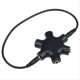 thumbnail image 4 of Divisor de Audio de 1 una 5 Adaptador de Dispositivo Separador de Enrutador de Audio de 3,5 mm con Cable de 3,5 mm Negro, 4 of 5