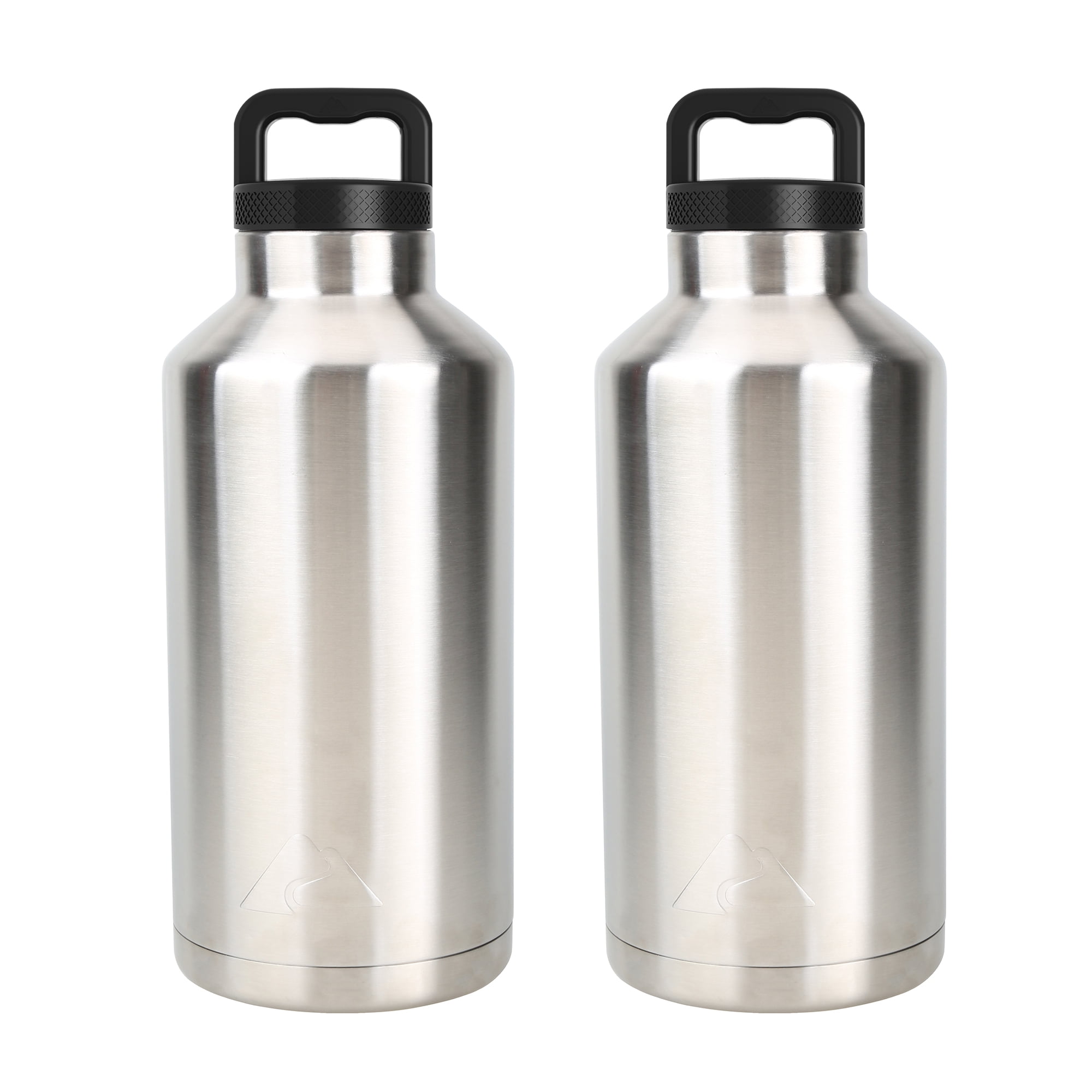64 Oz Double Wall Vacuum Sealed Stainless Steel Water Bottle White Drinkware 