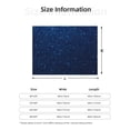 thumbnail image 3 of KLL Sparkling Blue Glitter Print Fleece Throw Blanket, Horizontal Fleece Bedding Cute Soft Blankets Comfy Fleece Flannel Plush Home Decor for Couch & Bed -60"x50", 3 of 9