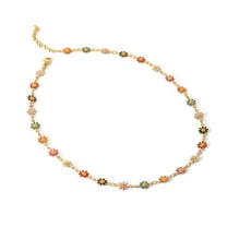 Little Daisy Flower Necklace, Sunflower Necklace, Colourful Flowers, Elegat. B1N0