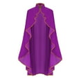 thumbnail image 1 of Liyamei Vintage Style Collar Cape For Stage Performance Party Cape Purple One Size, 1 of 5