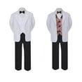 thumbnail image 2 of 7pc Boy Formal Black & White Suit Tux Set Satin Bow Tie & Vest Baby Sm-20 Teen, 2 of 3
