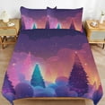 thumbnail image 2 of Duvet Cover Queen Size Snowman Christmas Tree Elk 3 Pcs Duvet Cover Set Bedding Sets Queen Soft Breathable, 2 of 6