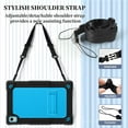 thumbnail image 3 of Kebiory Case for Onn 12.1 Inch Pro Tablet 2024 Model/Onn 12.1" Tablet Pro 100146663 Case,Shockproof Kids Case with Shoulder Strap for Walmart Onn 12.1" Tablet Pro (2024 Model:100146663)(Black/Blue), 3 of 7