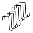 thumbnail image 3 of 8 ganchos para , colgadores de plantas, colgadores portátiles para postes de piscina, ganchos para patio, para , comederos para pájaros y negro 20cm, 3 of 8