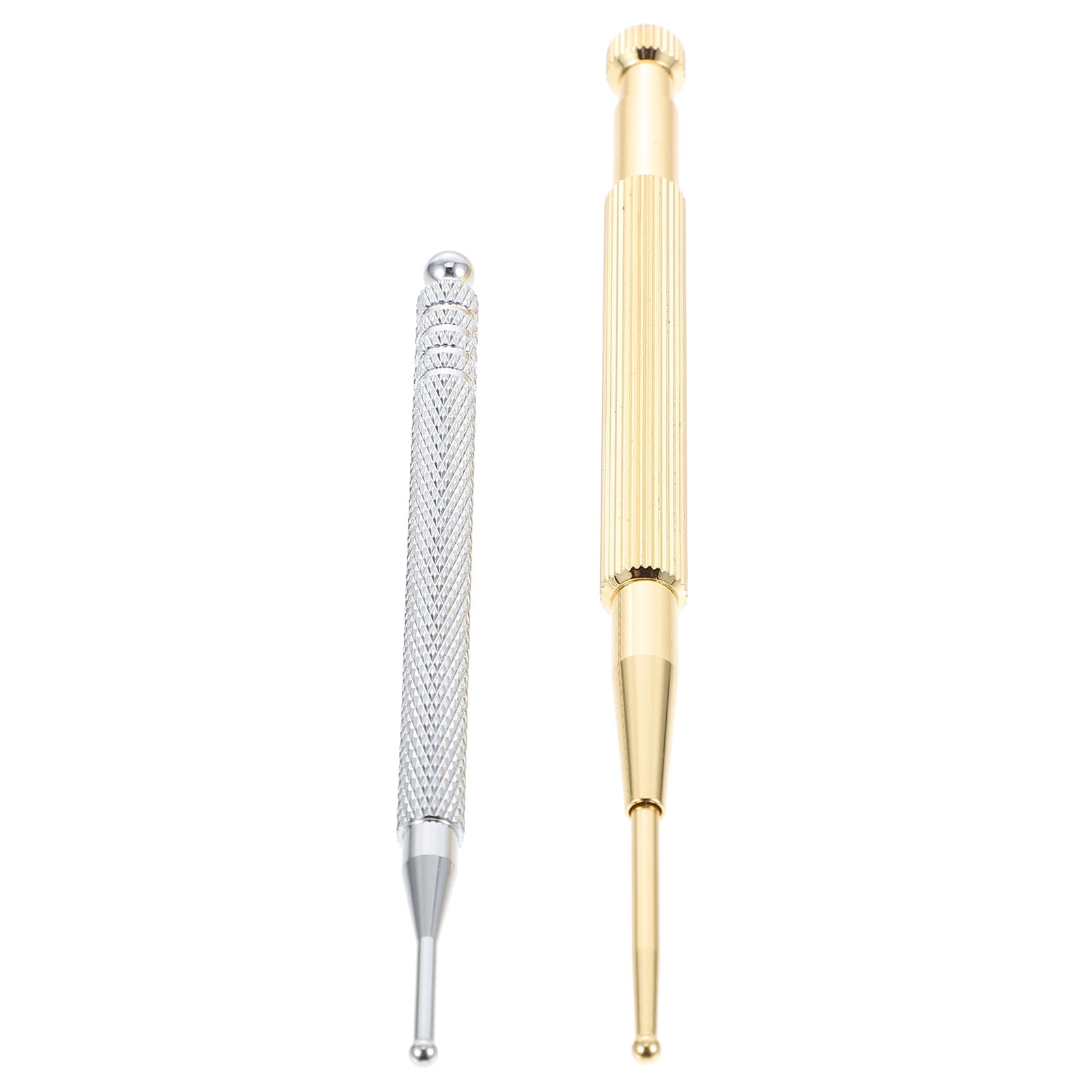 MasteelfCA 2PCS Ear Acupuncture Point Probe Stainless Steel Acupressure Pen Ear Massage Needle