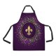 thumbnail image 1 of ABPHQTO Delantal de cocina para el hogar con purpurina dorada Fleur De Lis con bolsillos, 1 of 1