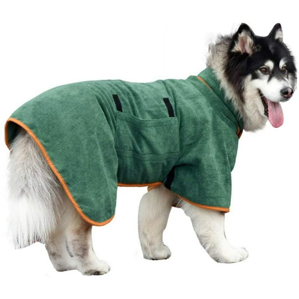 Toalla de baño para perros - Toalla de microfibra de secado rápido súper absorbente para mascotas, perros y gatos, suave