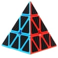 thumbnail image 1 of Pyramid Speed Cube Triangle Carbon Fiber Speed Cube Twisty Puzzle Toy for Kids Intelligence Development, 1 of 4