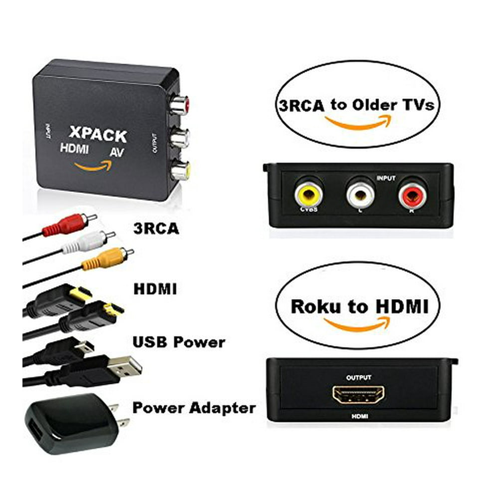 ROKU HDMI to 3RCA CONNECT ROKU TO YOUR OLD TV with Composite AV
