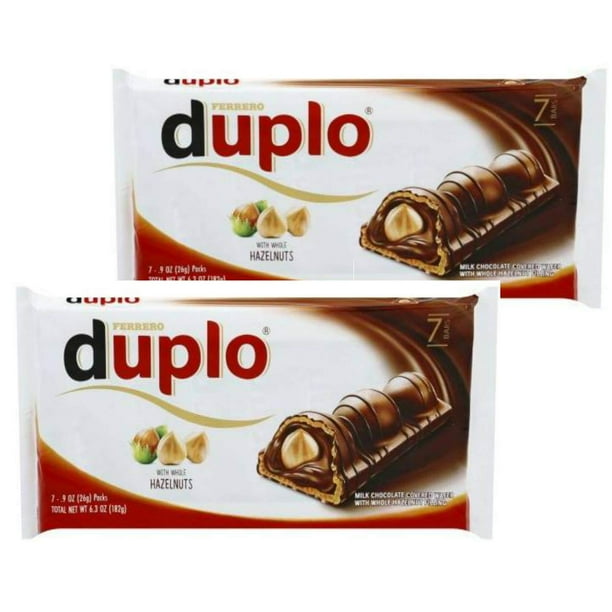 Ferrero Duplo Chocolate and Hazelnut Bars 7 x 16g bars, 14 pieces