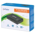 thumbnail image 1 of Splitter HDMI 2 puertos 4K@30Hz alimentado por CA negro Manhattan, 1 of 2