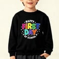 thumbnail image 2 of HAPPY FIRST DAY OF SCHOL Sweatshirt,Cute Long Sleeve Oversized Casual Fashion Graphic Pullover Tops For 𝓴𝓲𝓭𝓼, 90cm, 2 of 5