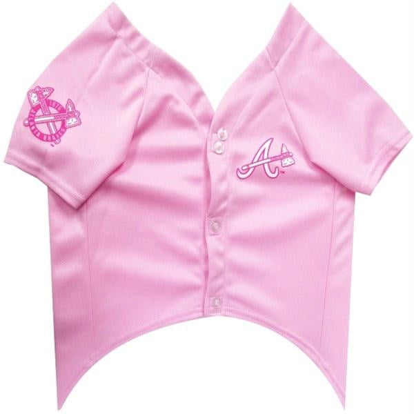 atlanta braves pet jersey