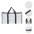 thumbnail image 3 of REGALWOVEN 4 Packs Clothes Storage,Foldable Storage Bags,Moving Bags for Organizing Bedroom,Closet Organizers and Storage with Handles Clear 27*14*15in, 3 of 7