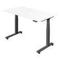 thumbnail image 2 of Stand Up Desk Store Electric Adjustable Height Standing Desk with Programmable Memory (Black Frame/Gloss White Top, 60" Wide), 2 of 6