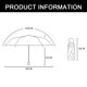 thumbnail image 2 of Paraguas de viaje Dinheiro – Mini paraguas compacto plegable con estuche, pequeño paraguas de bolsillo para sol y lluvia, 2 of 5