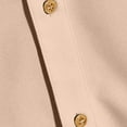 thumbnail image 5 of Mens Hawaiian Shirt Band Collar Short Sleeve Button Down Shirts Summer Beach Shirts Khaki, 5 of 6