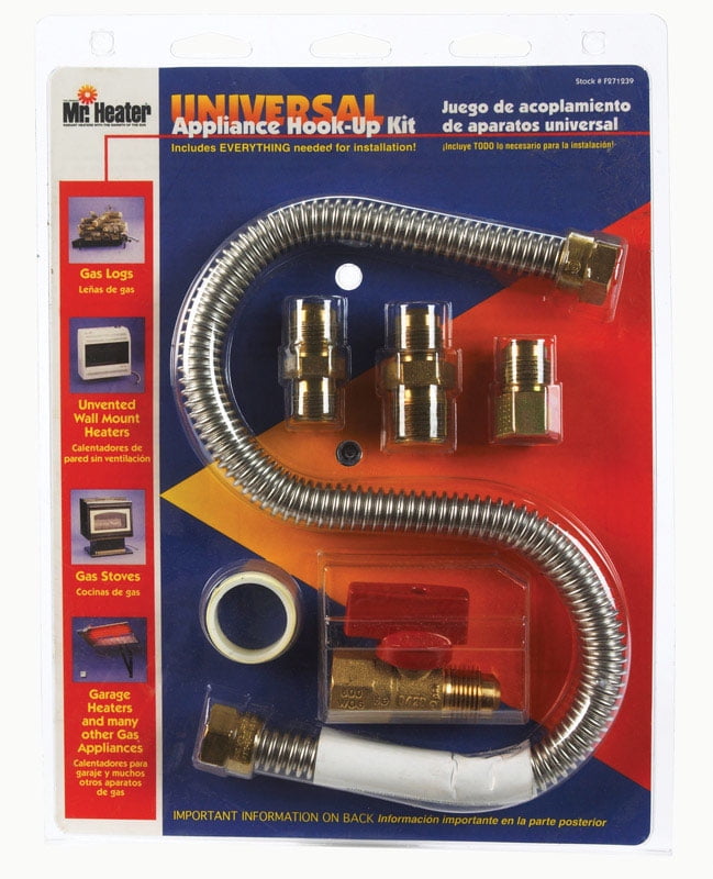 Heater Inc Mr F271239 "One-Stop" Universal Gas Appliance Hook-up Kit 