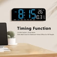 thumbnail image 4 of Reloj Despertador Digital Pantalla LED Grande Temperatura De La Pared Del Escritorio, 4 of 7