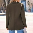 thumbnail image 5 of Rutainlusire Blazers for Women Trendy Womens Casual Suit Jacket Womens Bussiness Casual Blazers Open Front Long Sleeve Work Office Blazer Jacket With Shoulder Pads Fall Fashion 2024, 5 of 5