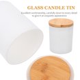 thumbnail image 4 of 4 Sets Glass Tins with Lids Aromatherapy Scented Candle Tin Candle Making Jars, 4 of 8