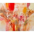 thumbnail image 2 of Gardner, Jennifer 14x12 White Modern Wood Framed Museum Art Print Titled - Red, White and Gold V, 2 of 4