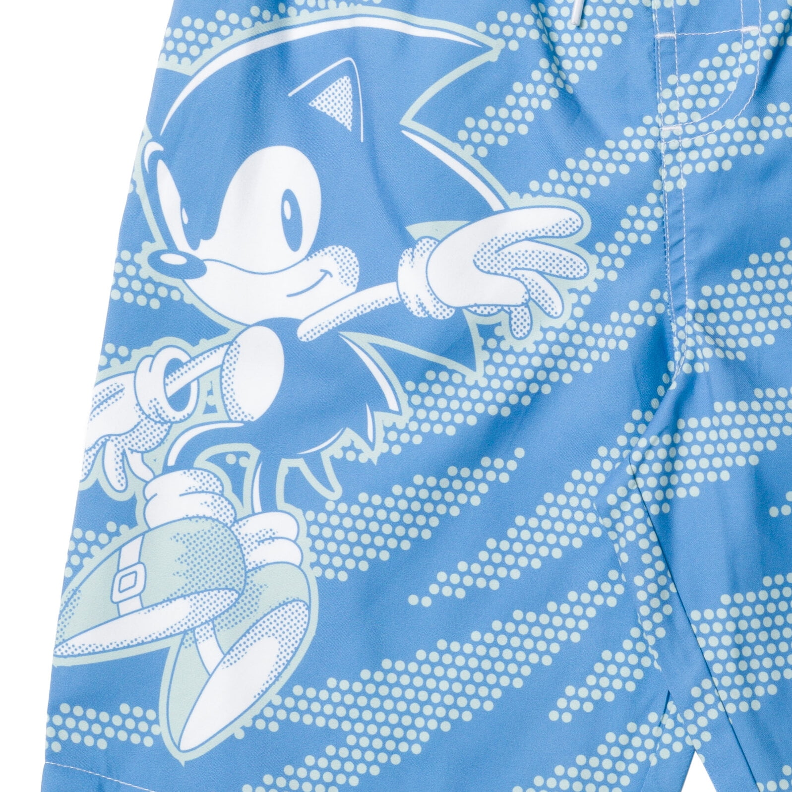 SEGA Sonic The Hedgehog Big Boys Rash Guard and Swim Trunks Outfit Set Little Kid to Big Kid