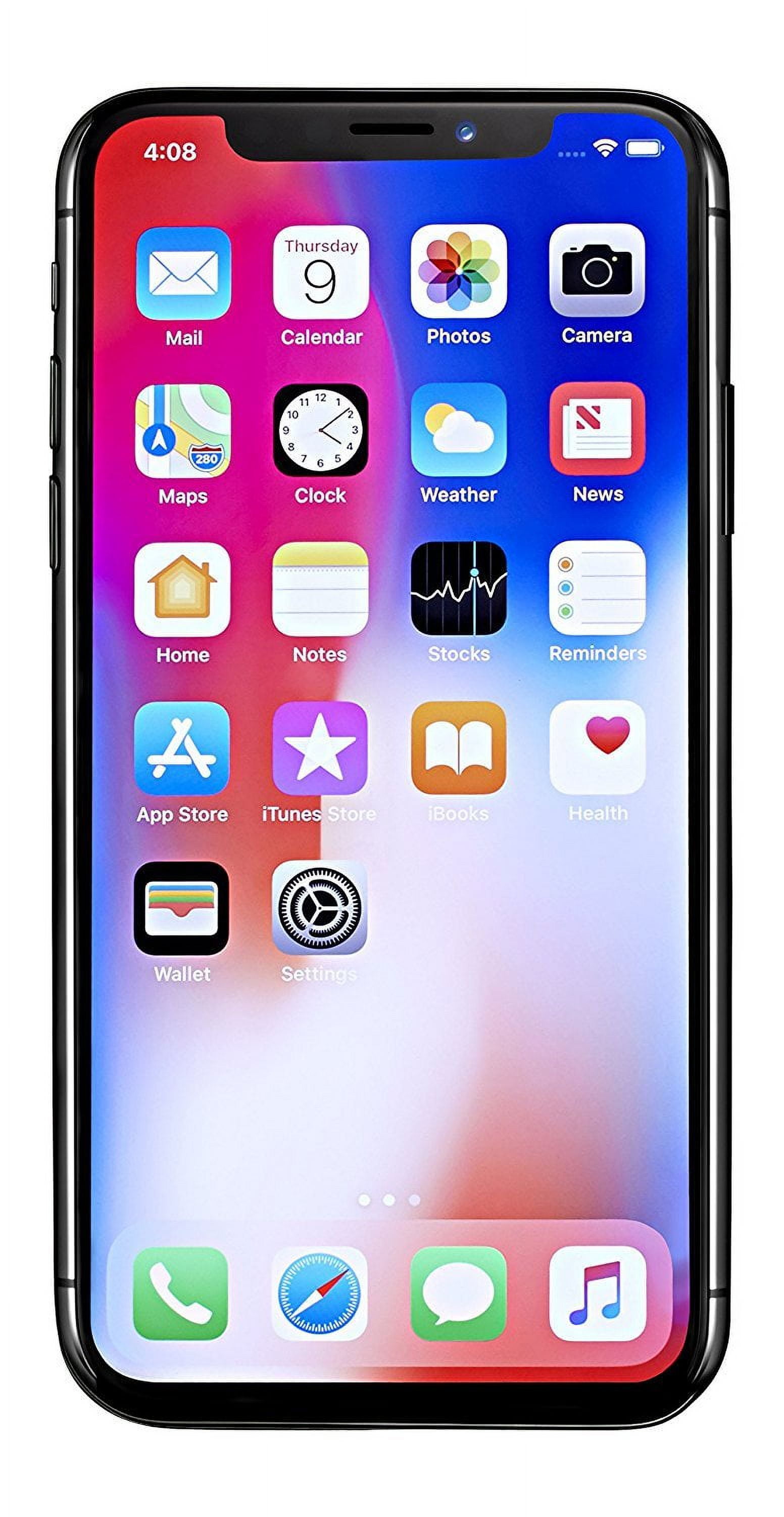 Like New Apple iPhone X 64GB GSM Unlocked Silver Space Gray 