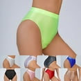 thumbnail image 3 of Ana Women Underwear Glossy Briefs Wet Look Knickers Solid Shiny Panties Underpants, 3 of 9