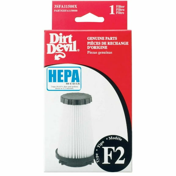 Dirt Devil Type F2 HEPA 08240 & 08245 Vacuum Filter 3-SFA115-00X 3-SFA115-00X 617078