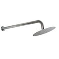 thumbnail image 3 of Westbrass 12" Round Rainfall Shower Head with 10" Wall Mount 90-Degree Arm, Polished Chrome, 3 of 11