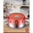thumbnail image 4 of Multipots Cook N Home de acero inoxidable de 8 cuartos de galón con tapa, 4 of 4