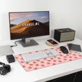 thumbnail image 6 of Bingfone Strawberry Large Gaming Mouse Pad,Extended Desk Mousepad with Stitched Edges,Non-Slip Base,Water Resist Keyboard Pad for Gamer, Office & Home, 29.5 x 16 in, 6 of 6