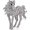 silver, variant on 3.8 * 3.7cm Horse Brooches Pins For Women Men Animal Brooch