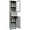 Grey, variant on GOFLAME 67” Tall Narrow Bathroom Storage Cabinet, Corner Floor Cabinet with 2 Doors, 1 Drawer & 3-Level Adjustable Shelves, Slim Storage Organizer for Bathroom, Living Room, White