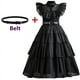 thumbnail image 4 of Vestido de malla de la película Wednesday Cosplay para niña, vestidos de fiesta, Disfraces de Halloween, 4-12 años, 4 of 4