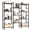 rust brown, variant on CONCETTA Triple 4-Tier Bookshelf with 11 Open Display Shelves, Adjustable Storage Bookcase for Home & Office, Sturdy Steel Frame and Wood Construction, Anti-Tip and Adjustable Feet, White